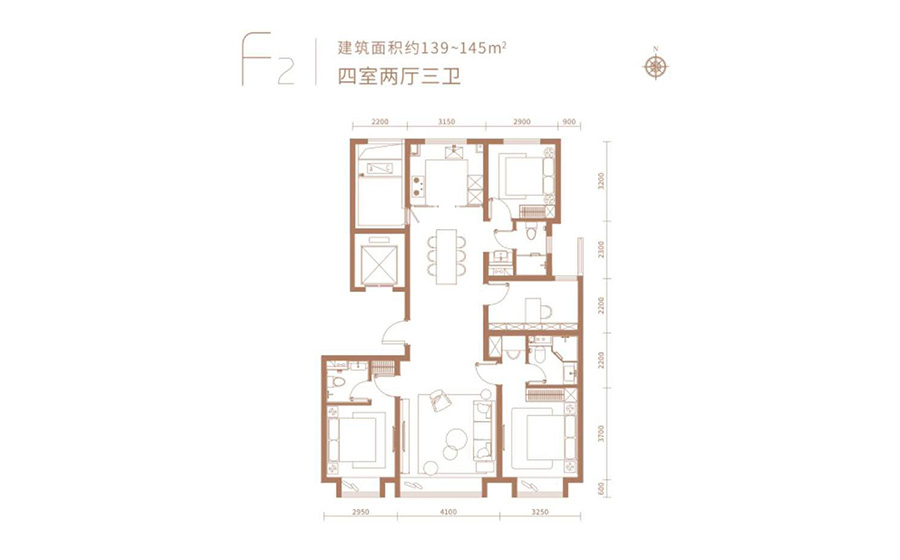 金融街武夷融御4室2厅3卫