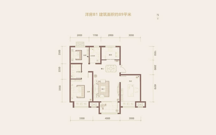 K2十里春风洋房B1户型